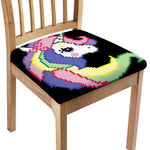 8-Bit Pixel Unicorn Print Chair Cushion Cover