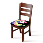 8-Bit Pixel Unicorn Print Chair Cushion Cover