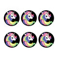 8-Bit Pixel Unicorn Print Coaster Set