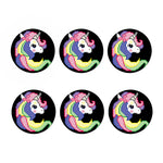 8-Bit Pixel Unicorn Print Coaster Set