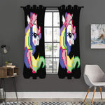 8-Bit Pixel Unicorn Print Curtain
