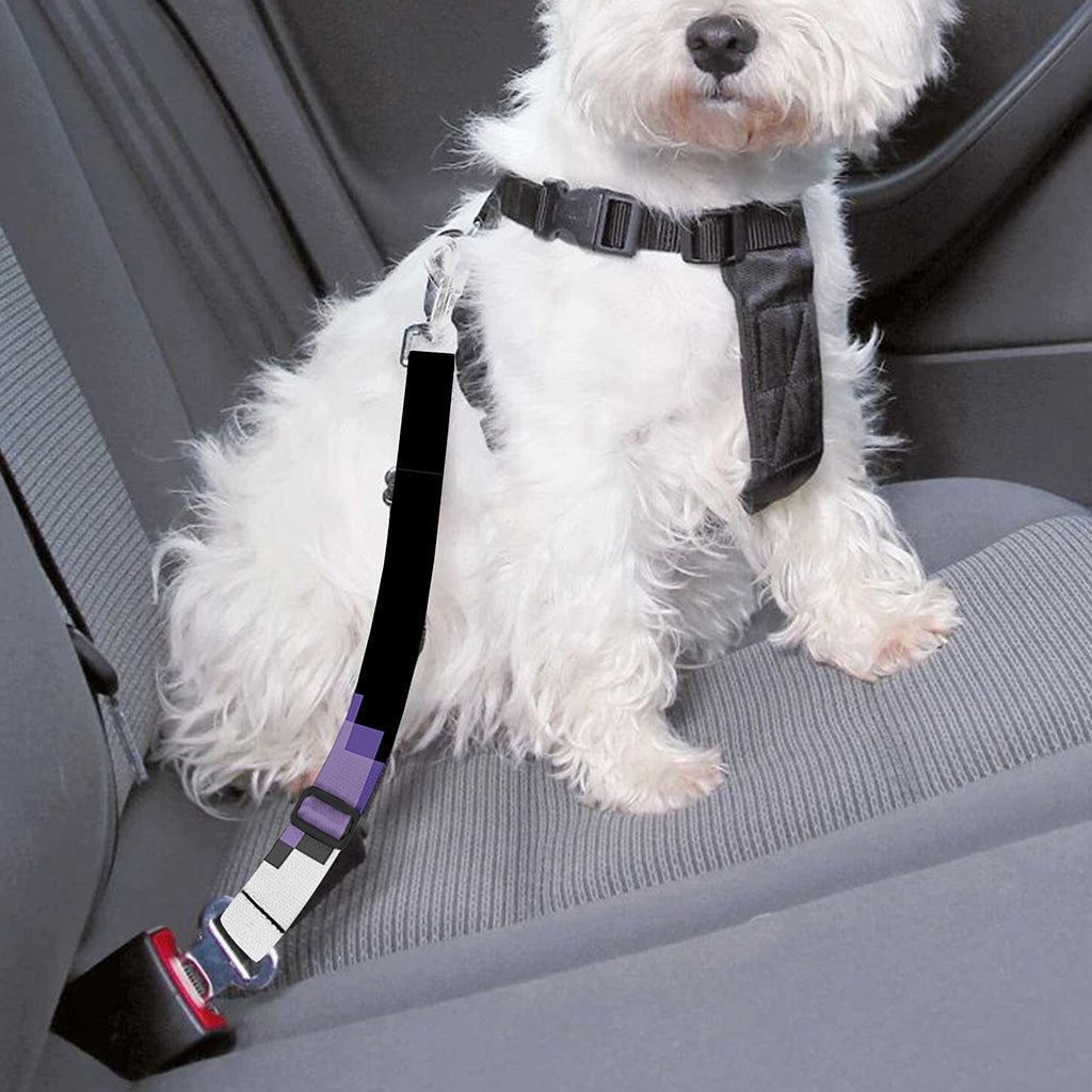 8-Bit Pixel Unicorn Print Dog Seat Belt