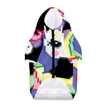 8-Bit Pixel Unicorn Print Dog Zip Up Hoodie