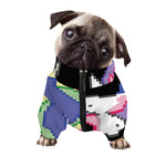 8-Bit Pixel Unicorn Print Dog Zip Up Jacket