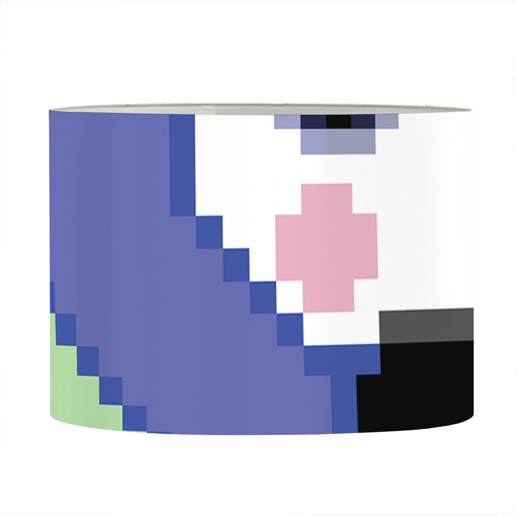 8-Bit Pixel Unicorn Print Drum Lamp Shade