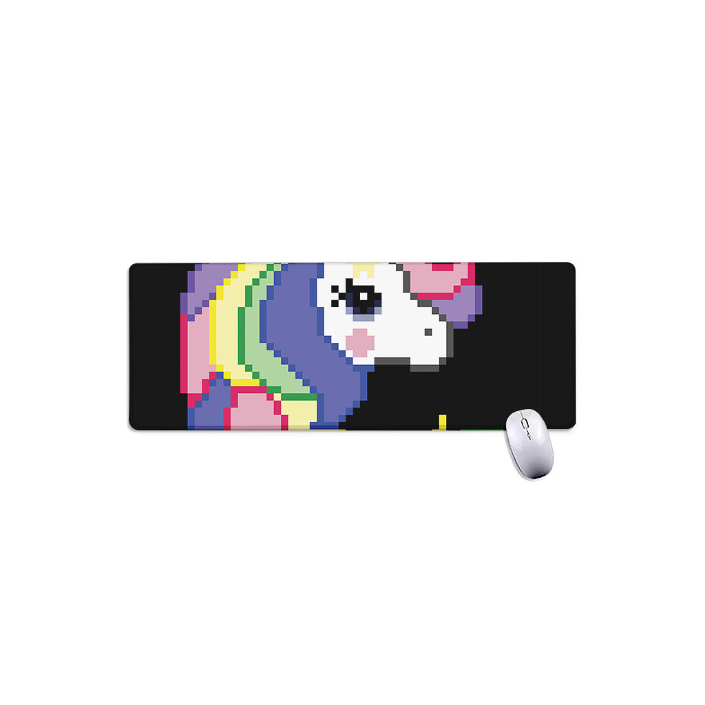 8-Bit Pixel Unicorn Print Extended Mouse Pad