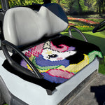 8-Bit Pixel Unicorn Print Golf Cart Seat Cover