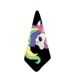 8-Bit Pixel Unicorn Print Hand Towel