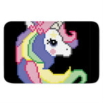 8-Bit Pixel Unicorn Print Indoor Door Mat