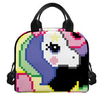 8-Bit Pixel Unicorn Print Insulated Lunch Bag