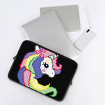 8-Bit Pixel Unicorn Print Laptop Sleeve