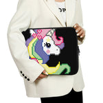 8-Bit Pixel Unicorn Print Laptop Sleeve