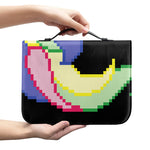 8-Bit Pixel Unicorn Print Leather Bible Cover