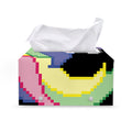 8-Bit Pixel Unicorn Print Leather Tissue Box Cover