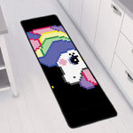 8-Bit Pixel Unicorn Print Long Kitchen Mat