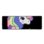 8-Bit Pixel Unicorn Print Long Kitchen Mat