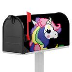 8-Bit Pixel Unicorn Print Mailbox Cover