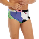 8-Bit Pixel Unicorn Print Men's Briefs