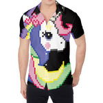 8-Bit Pixel Unicorn Print Men's Shirt
