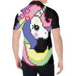 8-Bit Pixel Unicorn Print Men's Shirt