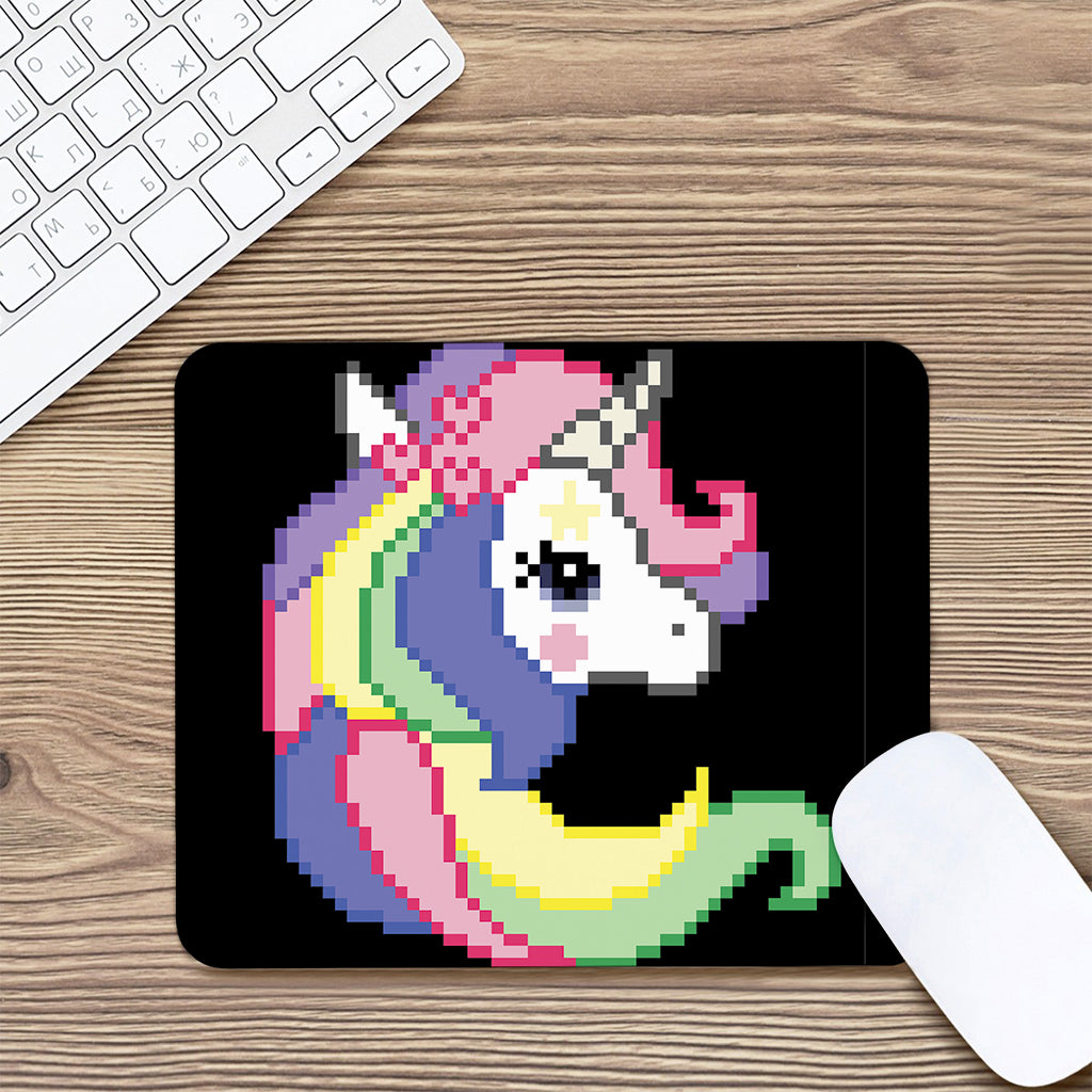 8-Bit Pixel Unicorn Print Mouse Pad