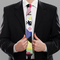 8-Bit Pixel Unicorn Print Necktie