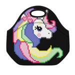 8-Bit Pixel Unicorn Print Neoprene Lunch Bag
