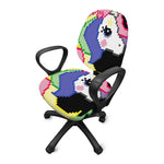 8-Bit Pixel Unicorn Print Office Chair Cover