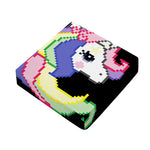 8-Bit Pixel Unicorn Print Outdoor Seat Cushion Cover