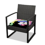 8-Bit Pixel Unicorn Print Outdoor Seat Cushion Cover