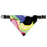 8-Bit Pixel Unicorn Print Over The Collar Dog Bandana