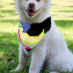 8-Bit Pixel Unicorn Print Over The Collar Dog Bandana