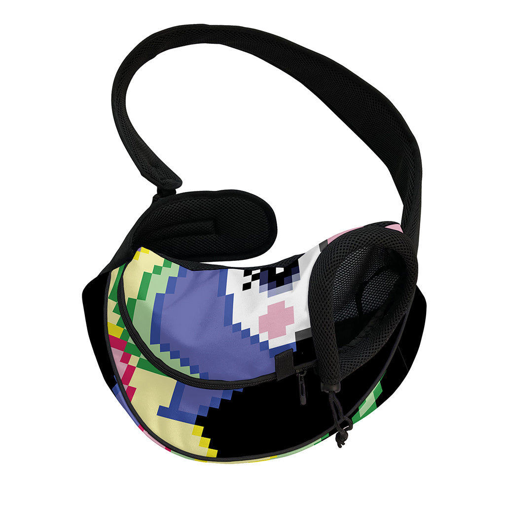 8-Bit Pixel Unicorn Print Pet Sling Carrier