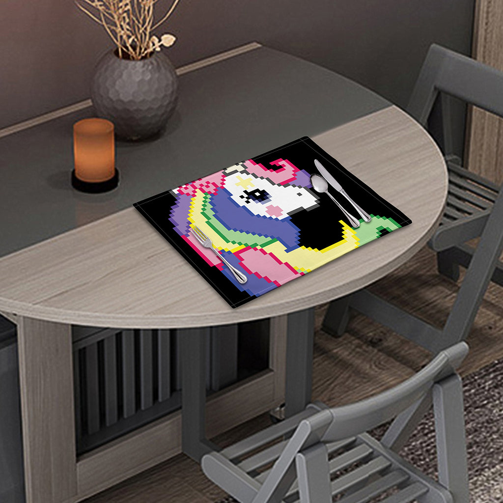 8-Bit Pixel Unicorn Print Placemat