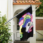 8-Bit Pixel Unicorn Print Polyester Flag