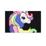 8-Bit Pixel Unicorn Print Polyester Flag