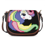 8-Bit Pixel Unicorn Print Saddle Bag