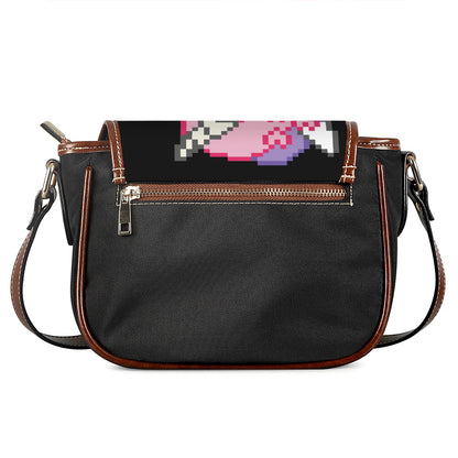 8-Bit Pixel Unicorn Print Saddle Bag