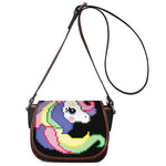 8-Bit Pixel Unicorn Print Saddle Bag