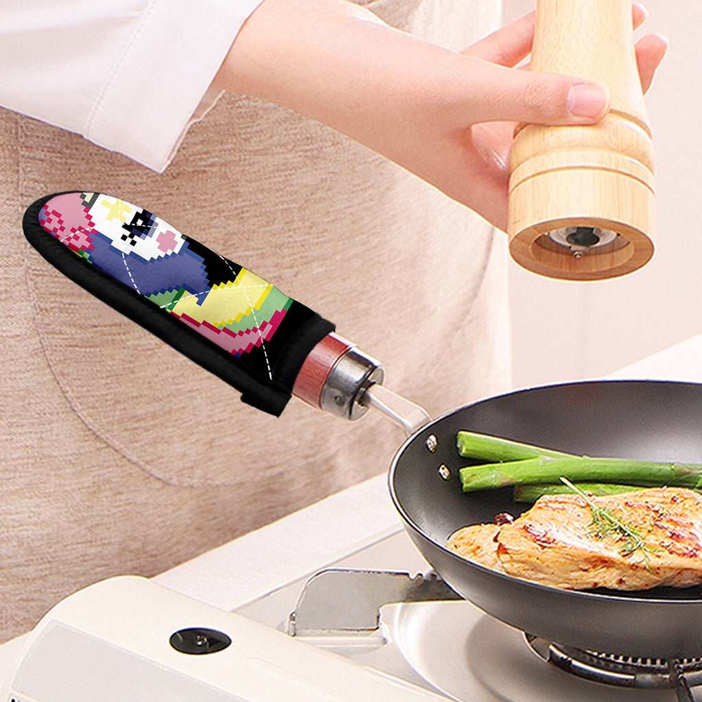 8-Bit Pixel Unicorn Print Skillet Handle Cover