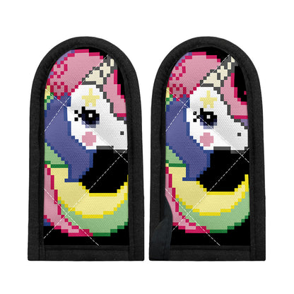 8-Bit Pixel Unicorn Print Skillet Handle Cover