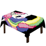8-Bit Pixel Unicorn Print Tablecloth