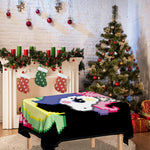 8-Bit Pixel Unicorn Print Tablecloth