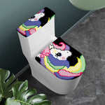 8-Bit Pixel Unicorn Print Toilet Lid And Tank Cover Set