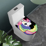 8-Bit Pixel Unicorn Print Toilet Lid Cover