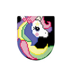 8-Bit Pixel Unicorn Print Toilet Lid Cover