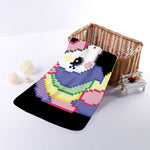 8-Bit Pixel Unicorn Print Towel