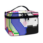 8-Bit Pixel Unicorn Print Travel Makeup Bag