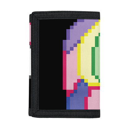 8-Bit Pixel Unicorn Print Trifold Wallet