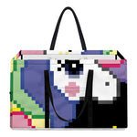 8-Bit Pixel Unicorn Print Utility Tote Bag